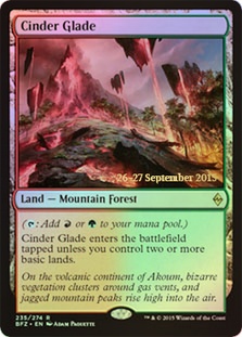 (Promo-Prerelease)Cinder Glade/燃えがらの林間地